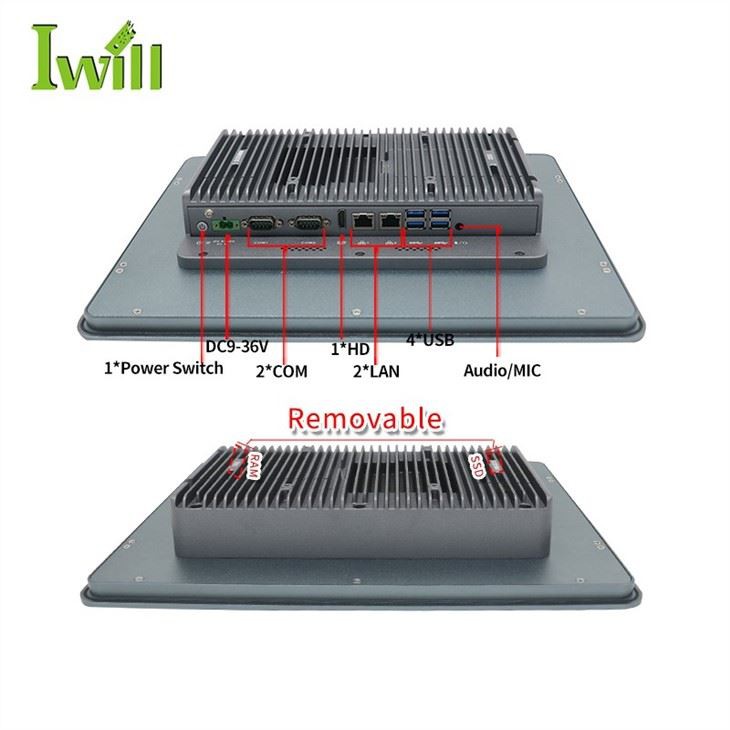 15 Inch Fanless Resistance Touch Panel