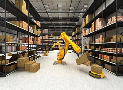 صنعتی کمپیوٹر گودام میں درخواست۔