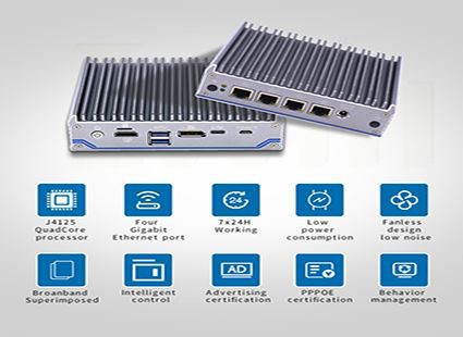 4 لین جے 4125 کواڈ کور پروسیسر فائر وال منی پی سی۔
